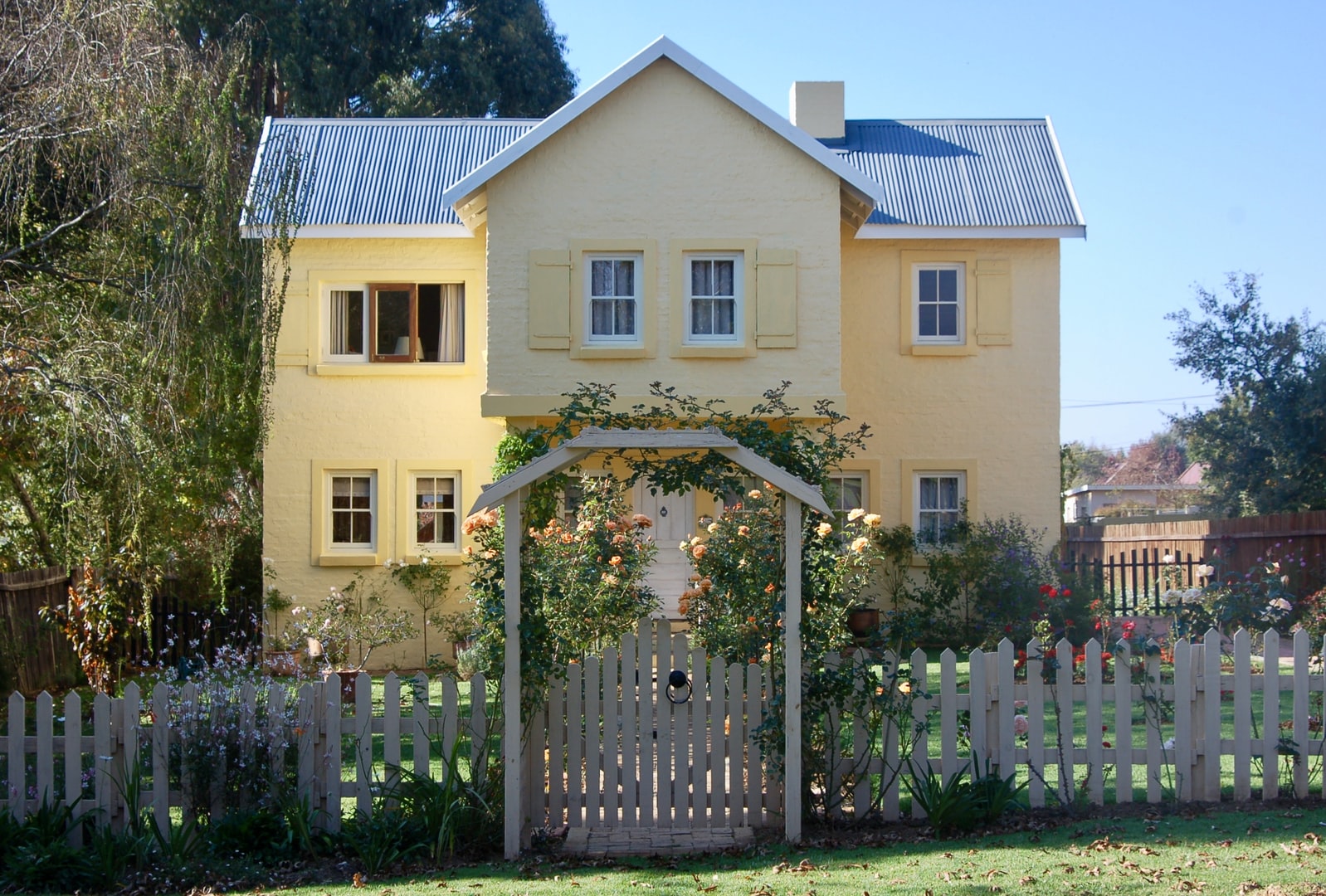yellow cottage